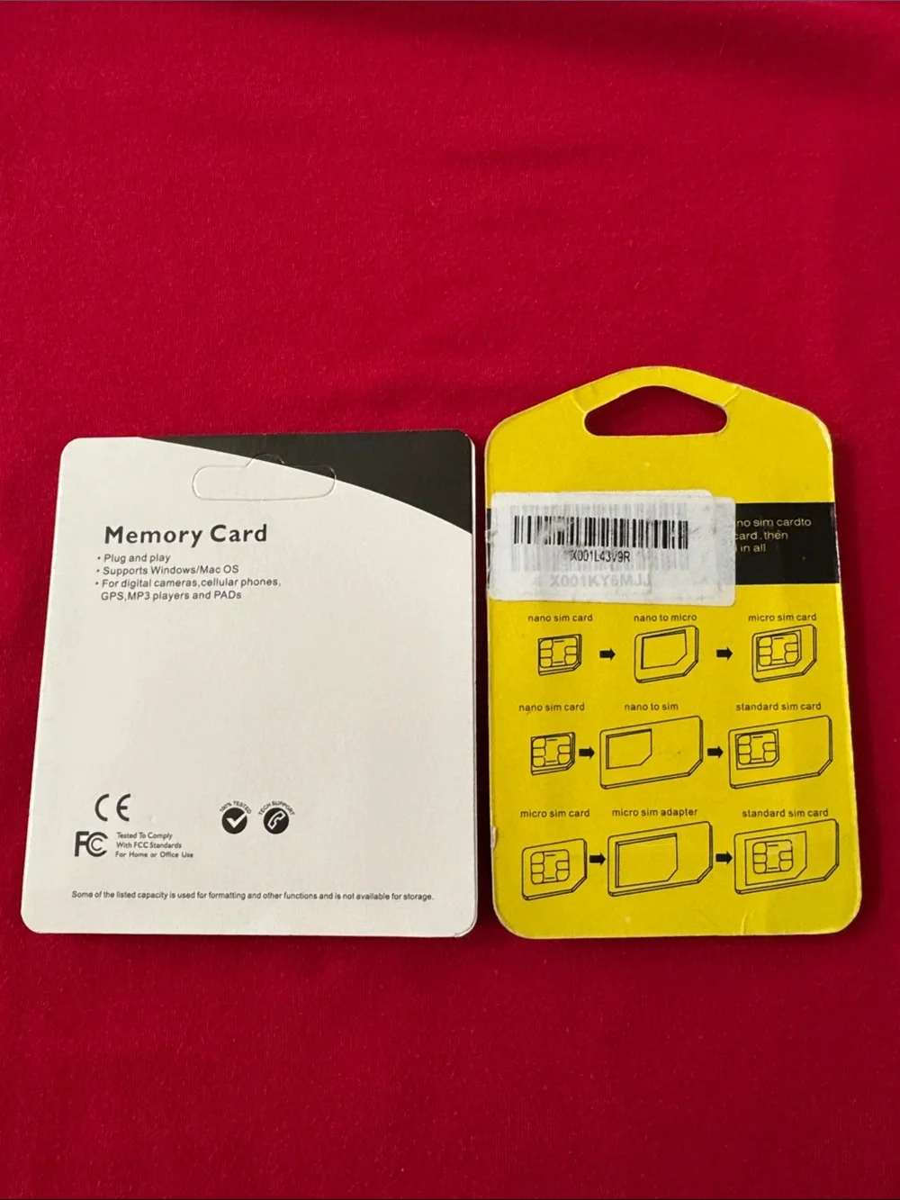 NEW Memory Card 128 GB plus Nano Sim Adapter Bundle